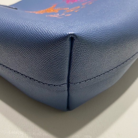Coach Rexy Purse Highline Tote With Carriage in Blue Bag Rainbow Glitter Logo - Picture 12 of 13
